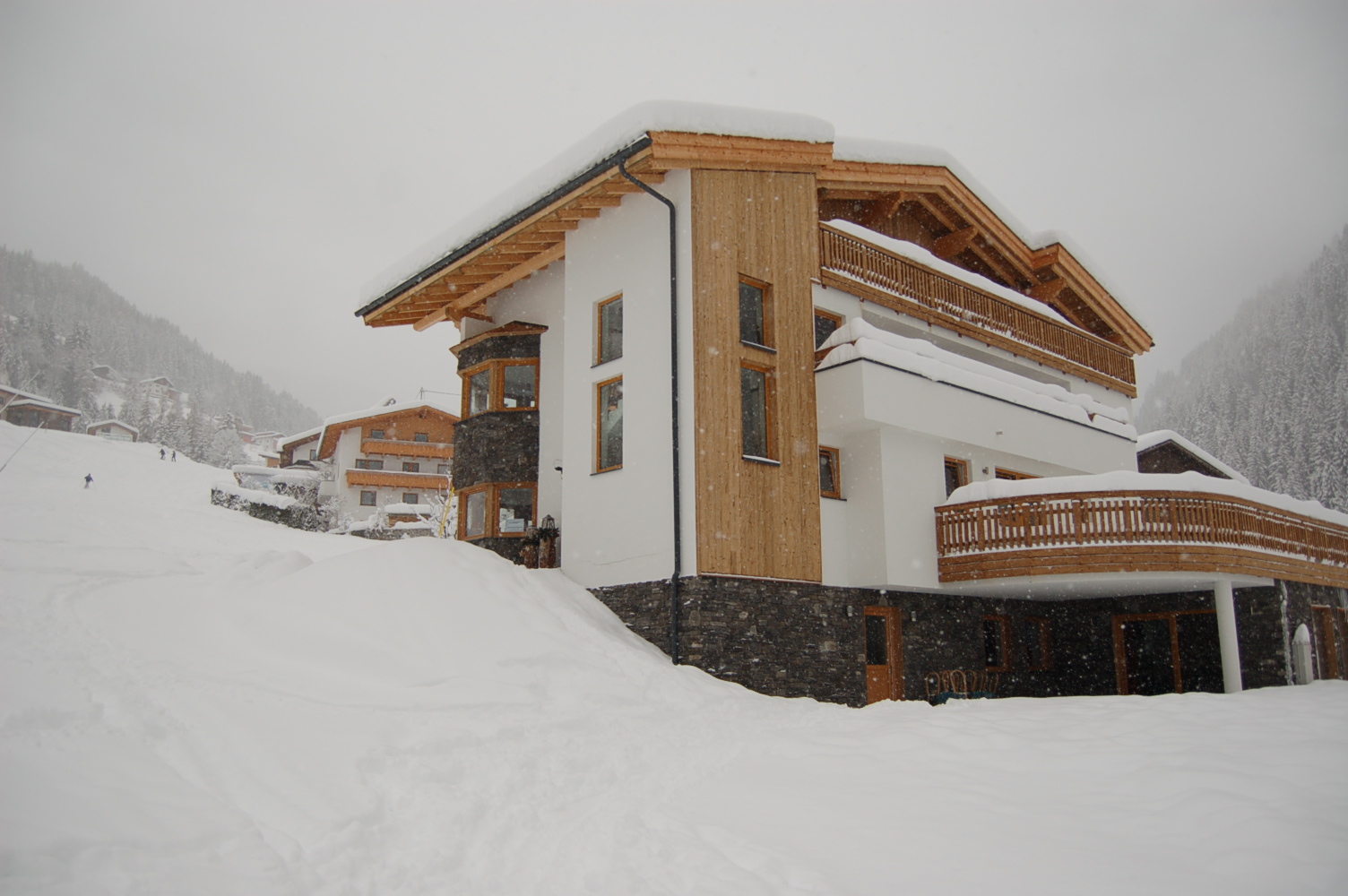 Wellnesshaus Cervus in the winter